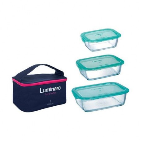 Набор контейнеров с термосумкой Luminarc Keep'n'Box, 3 шт (380 мл, 820 мл, 1.22 л) (P6634)