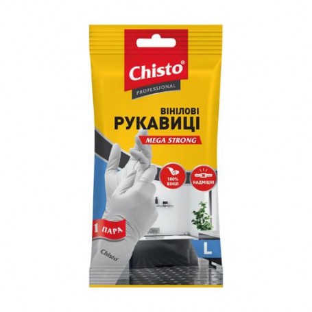 Перчатки виниловые Chisto размер L, 1 пара