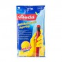 Перчатки Vileda Super Grip, желтые, размер L, 1 пара