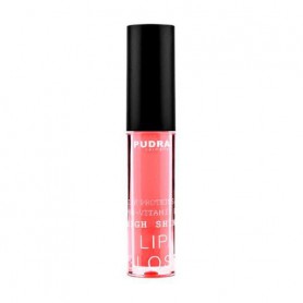 Блеск для губ Pudra Cosmetics High Shine Lip Gloss с протеинами шелка та провитамином B5, 18 Beige Purple, 2.5 г