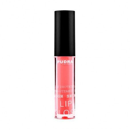Блеск для губ Pudra Cosmetics High Shine Lip Gloss с протеинами шелка та провитамином B5, 18 Beige Purple, 2.5 г