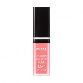 Матовый блеск для губ Pudra Cosmetics Maxi Matt Long Lasting Lip Gloss с протеинами шелка та провитамином B5, 01, 7 мл