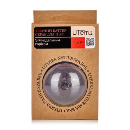 Твердый баттер-скраб для пят UTerra Native Миндаль, 55 г