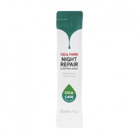 Восстанавливающая ночная маска для лица FarmStay Cica Farm Night Repair Sleeping Mask с центеллой азиатской, 4 мл