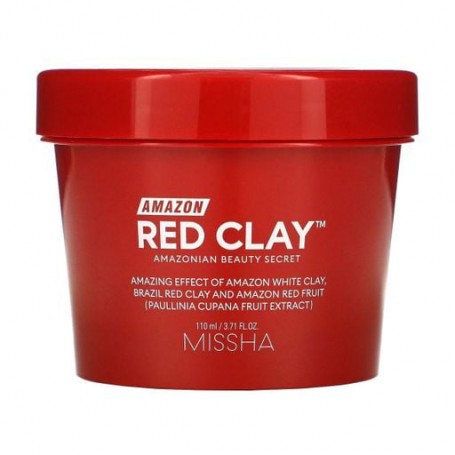 Маска для лица Missha Amazon Red Clay Pore Mask на основе красной глины, 110 мл