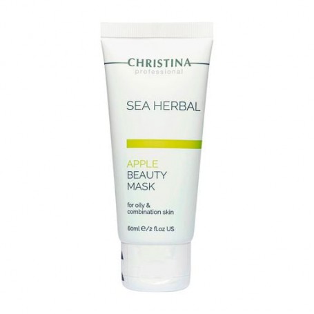 Яблочная маска для лица Christina Sea Herbal Beauty Mask Green Apple для жирной и комбинированной кожи, 60 мл