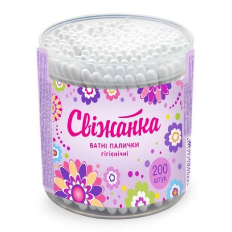 Ватные палочки Свижанка стакан, 200 шт