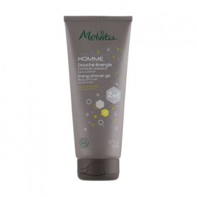 Мужской гель-шампунь для душа 2 в 1 Melvita Homme Energy Shower Gel Body And Hair, 200 мл