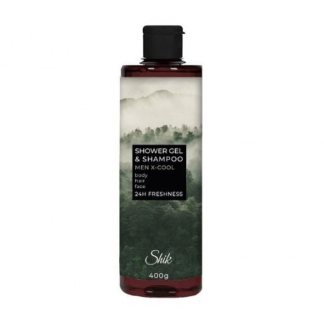 Мужской гель-шампунь для душа и волос Shik Men X-Cool Shower Gel & Shampoo, 400 г