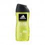 Гель для тела, волос и лица Adidas Pure Game Shower Gel 3 in 1 мужской, 250 мл