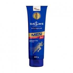 Мужской шампунь-гель для душа Dalas Men Sport 3 в 1, 200 г