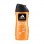 Гель для тела, волос и лица Adidas Power Booster Shower Gel 3 in 1 мужской, 250 мл