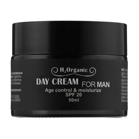 Мужской дневной крем для лица H2Organic Age Control & Moisturize Day Cream For Man, SPF 20, 50 мл