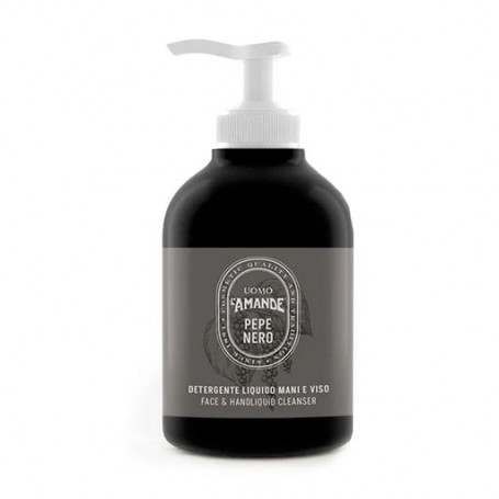 Мужской очищающий гель для лица и рук L'Amande Black Papper Face & Handliquid Cleanser Черный перец, 250 мл