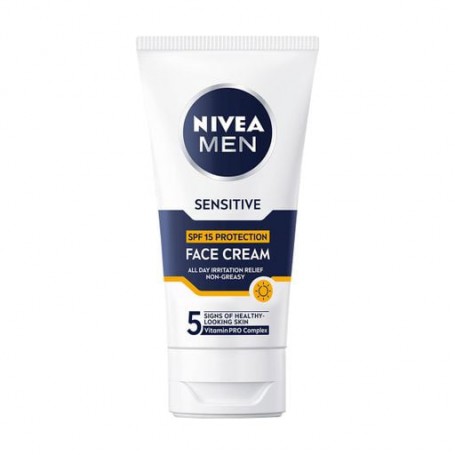 Мужской крем для лица NIVEA MEN Sensitive Face Cream, SPF 15, для чувствительной кожи, 75 мл