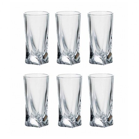 Набор рюмок для водки Crystalite Bohemia Quadro, 50 мл 6 шт, 2K936/99A44/050