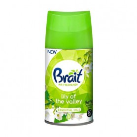 Сменный баллон к автоматическому аэрозольному освежителю воздуха Brait Lily Of The Valley, 250 мл