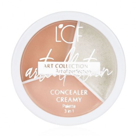 Кремовый контуринг для лица LCF Art Collection Concealer Creamy Palette 3 In 1, тон 1, 9 г