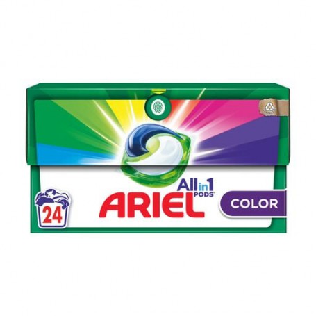 Капсулы для стирки ARIEL Pods All-in-1 Color, 24 стирки, 24 шт (картонная коробка)