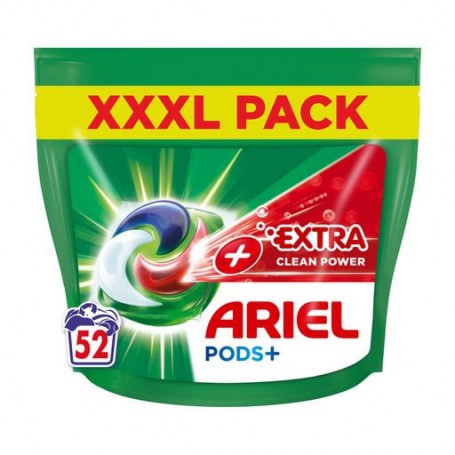 Капсулы для стирки Ariel Pods+ Extra Clean Power Сила экстраочищения, 52 стирки, 52 шт