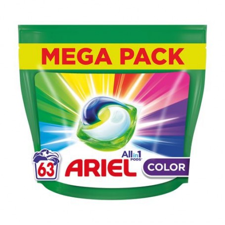 Капсулы для стирки Ariel Pods All-in-1 Color, 63 стирки, 63 шт