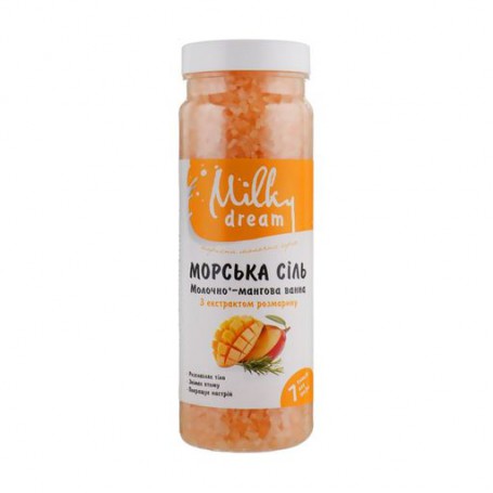 Морская соль для ванн Milky Dream Молочно-манговая, с эктрактом розмарина, 700 г