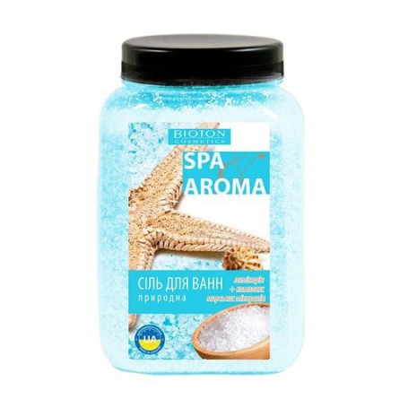 Морская соль для ванн природная Bioton Cosmetics Spa & Aroma Sea Salt с экстрактом ламинарии и комплексом морских минералов, 750