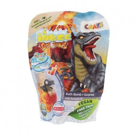 Ароматная бомбочка для ванны Craze Inkee Dinorex Bath Bomb + Surprise с фигуркой-сюрприз, 100 г