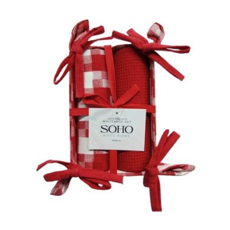 Набор кухонных полотенец Soho White & Red, 40*60 см, 2 шт (6980459)