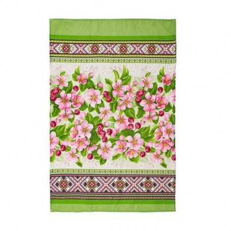 Кухонное полотенце вафельное Home Line Этно, яблочный цветок, 45*70 см (175459)