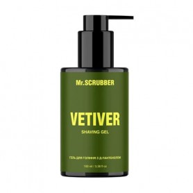 Гель для бритья Mr.Scrubber Vetiver Shaving Gel с Д-пaнтeнoлoм, 100 мл