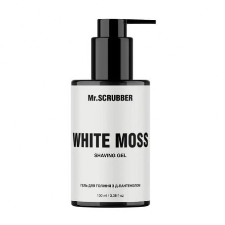 Гель для бритья Mr.Scrubber White Moss Shaving Gel с Д-пaнтeнoлoм, 100 мл
