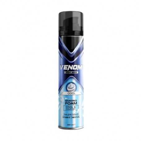 Мужская пена для бритья Venom Cool Shaving Foam с ментолом, 300 мл