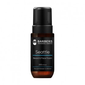 Мужская пена для бороды и лица 2 в 1 Barbers Seattle Beard & Face Foam, 200 мл