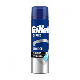 Гель для бритья Gillette Series Очищающий, с углем, 200 мл