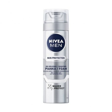 Пена для бритья NIVEA MEN Серебряная защита, с ионами серебра, 200 мл