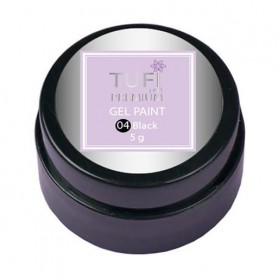 Гель-краска для ногтей Tufi Profi Premium Gel Paint 04 Black, 5 г