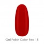 Гель-лак для ногтей Be.Se Professional Gel Polish Color Red 15 Эмаль, красный, 10 г