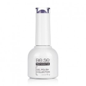 Гель-лак для ногтей Be.Se Professional Gel Polish Collection Pudding 15 Черные вкрапления, лавандово-серый, 10 г