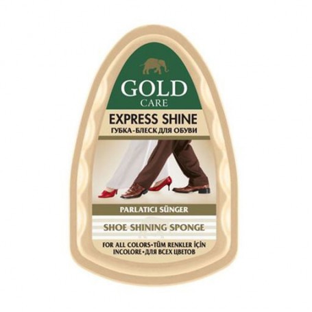 Губка-блеск для обуви Gold Care Express Shine Shoe Shining Sponge Бесцветный, 1 шт