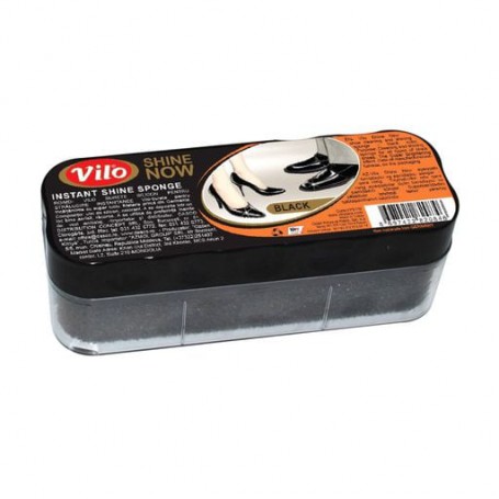 Губка для чистки обуви Vilo Супер блеск, черная