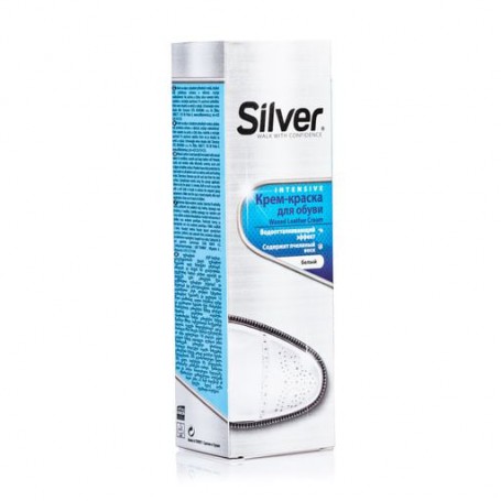 Крем-краска для обуви Silver белая, 75 мл