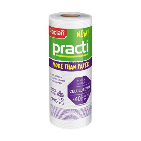 Тряпка в рулоне Paclan, 25*25 см, 40 шт