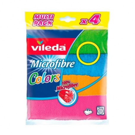 Салфетка Vileda мicrofibre сolor микрофибра колорс,4 шт.