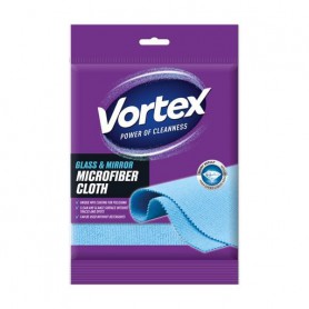 Салфетка Vortex из микрофибры для стекла и зеркал, 1 шт