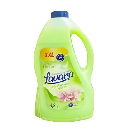 Кондиционер-ополаскиватель для белья Lavara Mediterranean Garden, 80 стирок, 4.3 кг