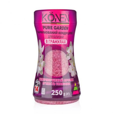 Парфюмированный кондиционер для белья в гранулах KONEN Pure Garden, 250 г