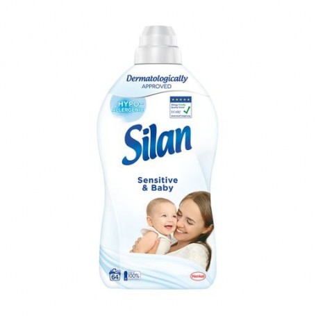 Кондиционер для белья Silan Sensitive & Baby, 64 стирки, 1.408 л