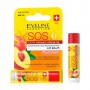 Восстанавливающий бальзам для губ Eveline Cosmetics Argan Oil Sos SPF 15 Peach Sorbet, 4.2 г