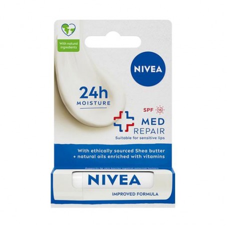 Бальзам-уход для губ NIVEA Med Repair SPF15, 4.8 г